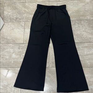 H&M Black Wide Leg Drawstring Pants